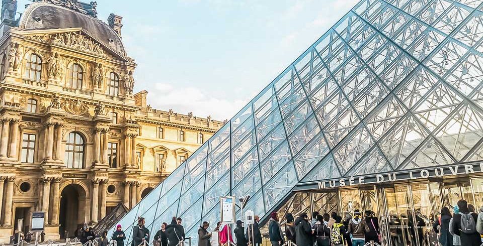 Exterior view from the Louvre Museum